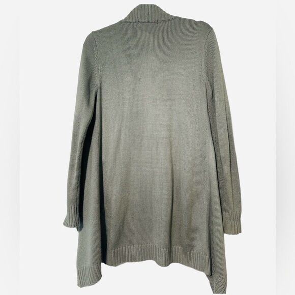 Ivanka Trump Gray Knit Open Side Zip Cardigan Sweater Small Casual Business - Picture 2 of 5